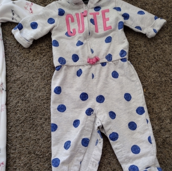 SET Of Long Sleeve Girls Carter's Outfits Size 6 Month - Picture 2 of 8